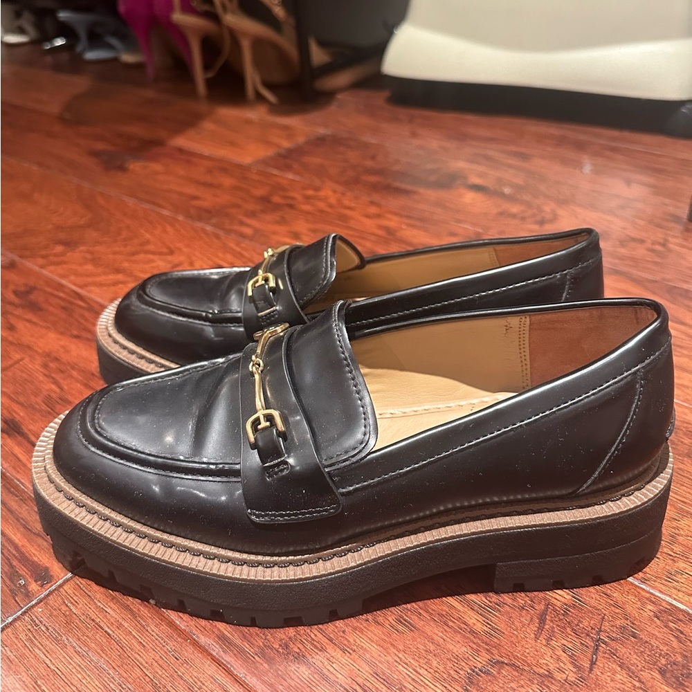Sam Edelman chunky black loafer - worn twice